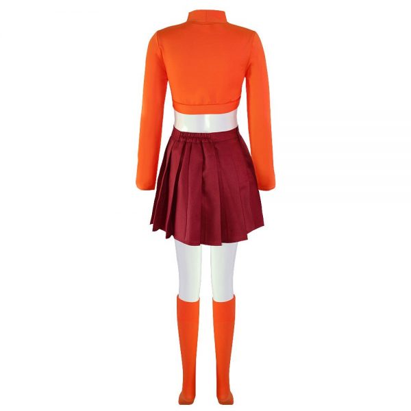 New Scooby Doo Velma Cosplay Costume Movie Character Uniform Halloween Costume for Women Girls 3 - Velma Costume